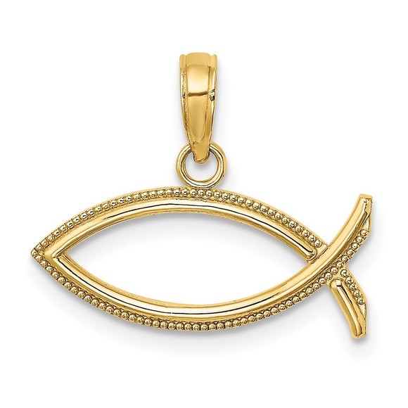 LaneMax Jewelry - 10K Ichthus Charm